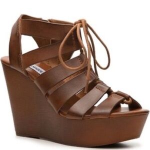 Steve Madden Limmoo Caged Wedges - Size 8.5